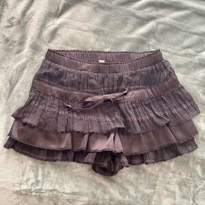 Free People Camille Ruffle Shorts